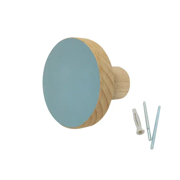 Вешалка настенная Rondo Aqua 1 крючок 6.3x6.1x4.7 см цвет синий