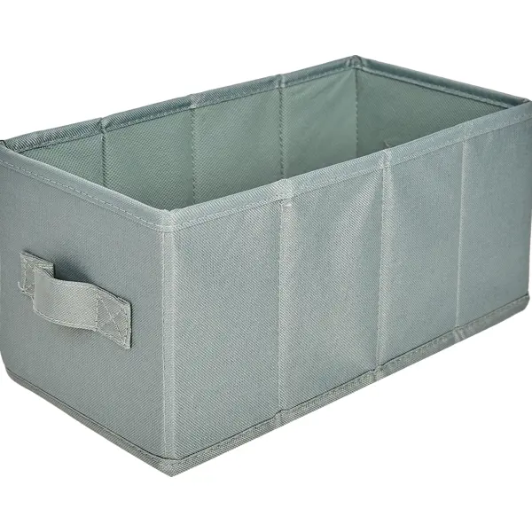 Короб Spaceo KUB 15x15x31 см 6.9 л полипропилен цвет тёмно-зеленый