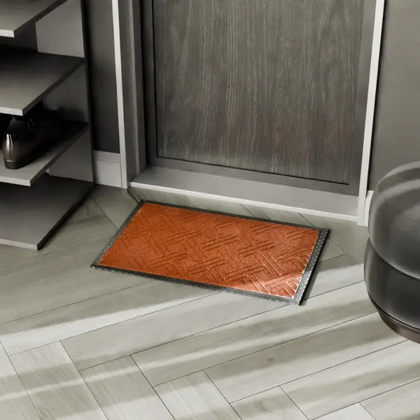 Коврик Inspire Lenzo 40x60 см полиэфир/резина цвет коричневый