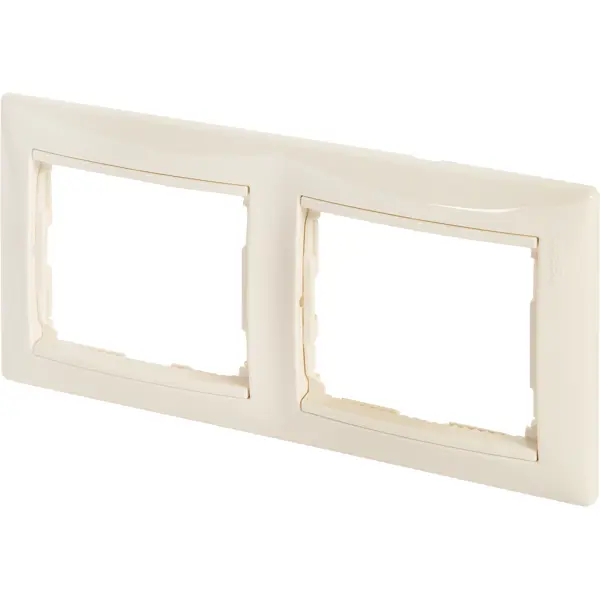 Рамка для розеток и выключателей Legrand Valena 2 поста цвет слоновая кость