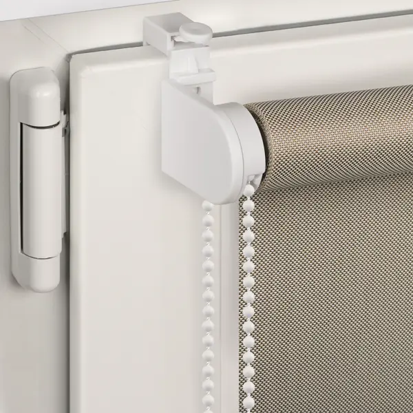 Штора рулонная Inspire Screen 80x190 см цвет серо-бежевый