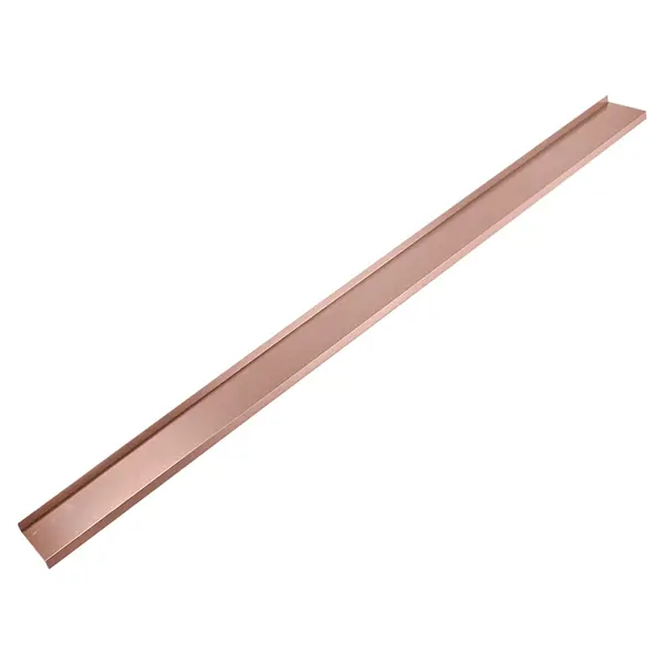 Отлив оцинкованный 100x2000 мм коричневый