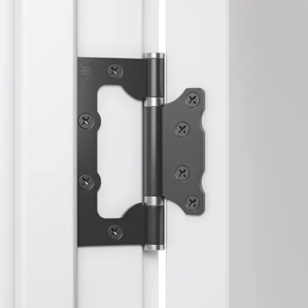 Дверь межкомнатная глухая Соло 25 80x200 см эмаль цвет белый с замком и петлями