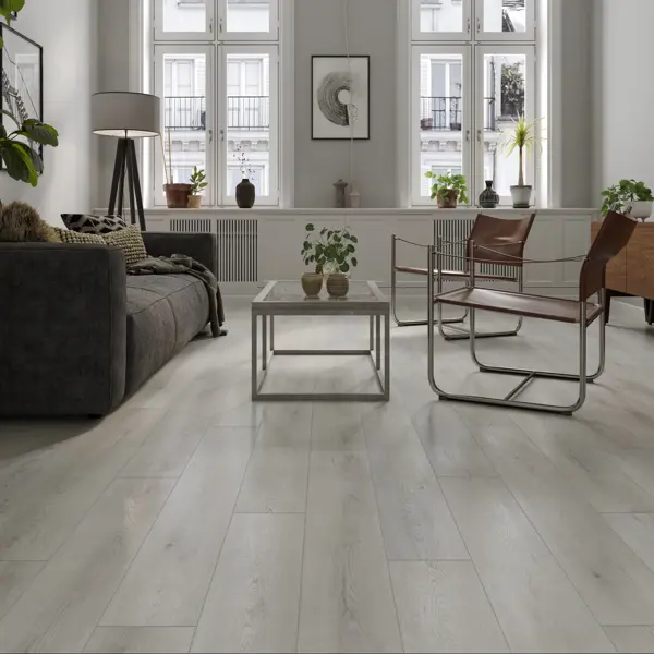 SPC плитка Natisston Дуб беленый 34 класс толщина 4 мм 2.232 м²