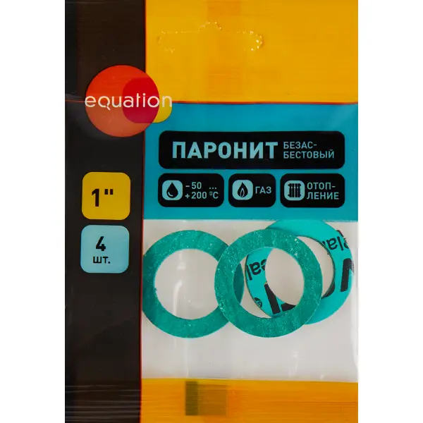Прокладка безасбестовая Equation 1" паронит 4 шт.