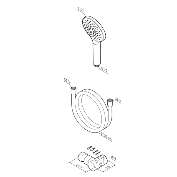 Ножка для мебели круглая ⌀30 мм высота 800 мм никель