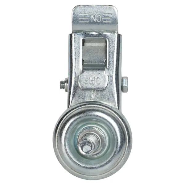 Колесо поворотное с тормозом 75 мм до 50 кг с резьбой М10 цвет серый