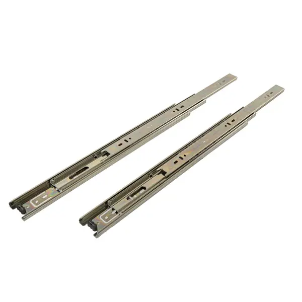 Мебельные направляющие 550x45 мм металл цвет никель 2 шт.