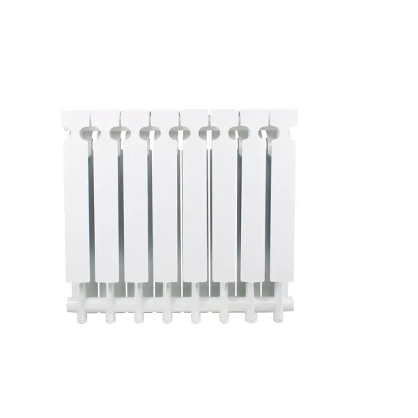 Радиатор секционный Equation Aluminium 500/96 8 секций боковое подключение алюминий белый