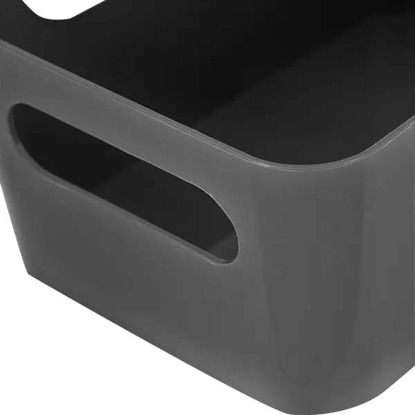 Корзина для хранения Scandi 24x9x17 см пластик цвет графит