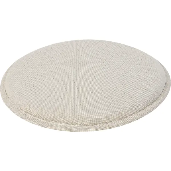 Подушка для стула Linen Way Elegan D36 см нескользящая цвет бежевый