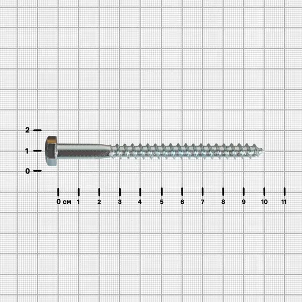 Болт сантехнический DILWIS оцинкованный 8x100 мм