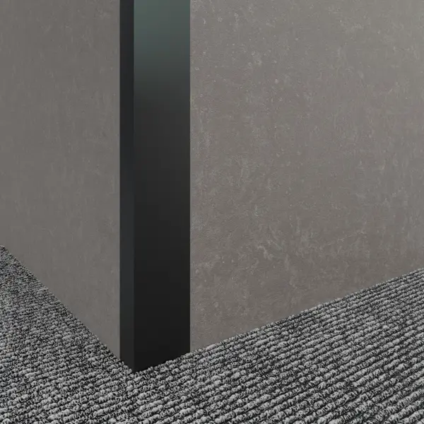 Профиль L-образный алюминий окрашенный 20x10x1.2x1000 мм черный