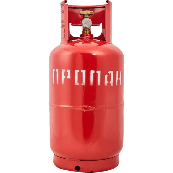 Газовый баллон с вентилем НЗГА ВБ-2 с предохранительным клапаном 12 л