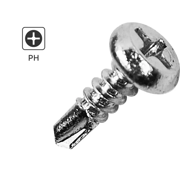 Саморезы по металлу Standers со сверлом оцинкованные 3.5x11 1 кг