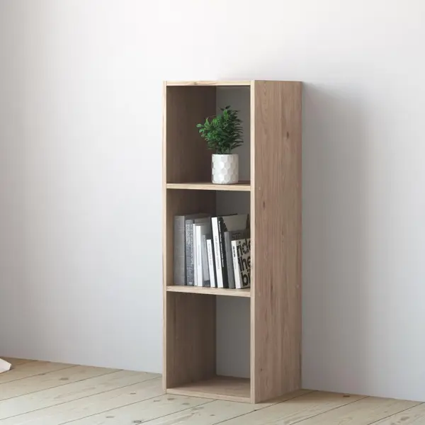 Стеллаж Spaceo KUB 3 секции 36x104.9x31.7 см ЛДСП цвет гикори джексон