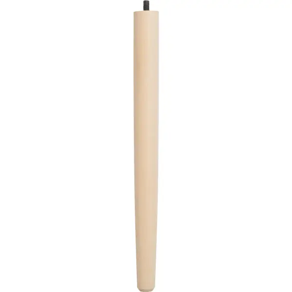 Ножка для табурета круглая 410x10 мм дерево цвет бежевый