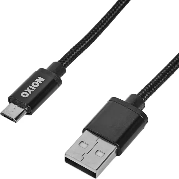 Кабель Oxion USB-micro USB 1.3 м 2 A цвет черный