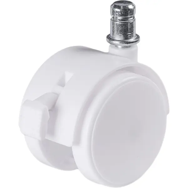 Колесо поворотное с тормозом LWSB10-50WH 50 мм максимальная нагрузка 50 кг цвет белый