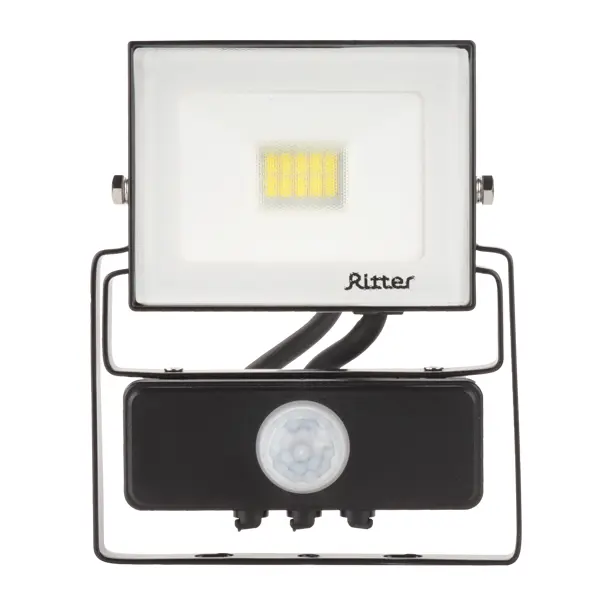 Прожектор светодиодный Ritter Profi 53420 8 20 Вт 2000 Лм 180-240 В с датчиком движения холодный белый свет 6500К IP65 черный