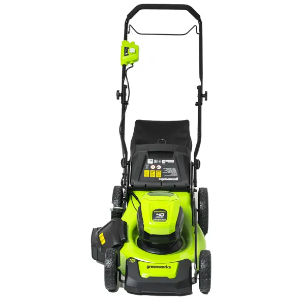 Газонокосилка аккумуляторная бесщеточная GreenWorks 2514407UB 40 В 46 см 1x4 Ач АКБ и ЗУ входит в комплект