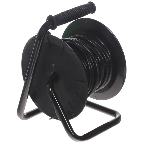 Удлинитель на катушке Защита Про 4 розетки без заземления 2x1 мм 20 м цвет черный/красный