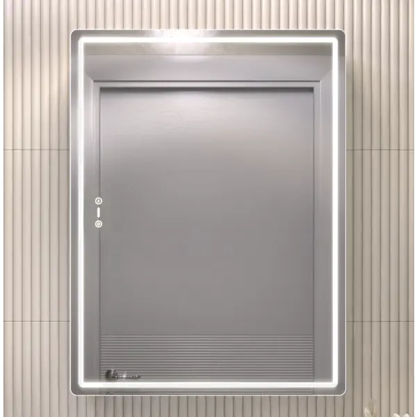 Шкаф зеркальный для ванной Vigo Bloss 60x79 см с подсветкой и полкой
