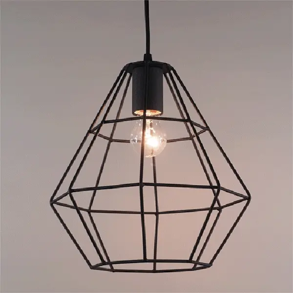 Подвесной светильник Vitaluce Orso black 1 лампа 3м² Е27 цвет черный матовый