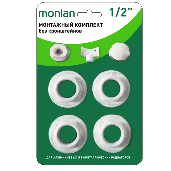 Монтажный комплект для радиатора Monlan 1/2" сталь
