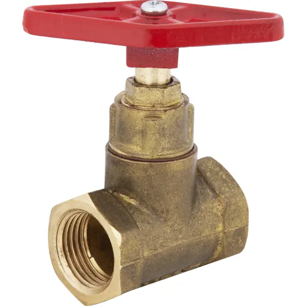 Вентиль запорный Santechsystems 15б1п DN15 PN16 1/2" ВР ручка барашек латунь