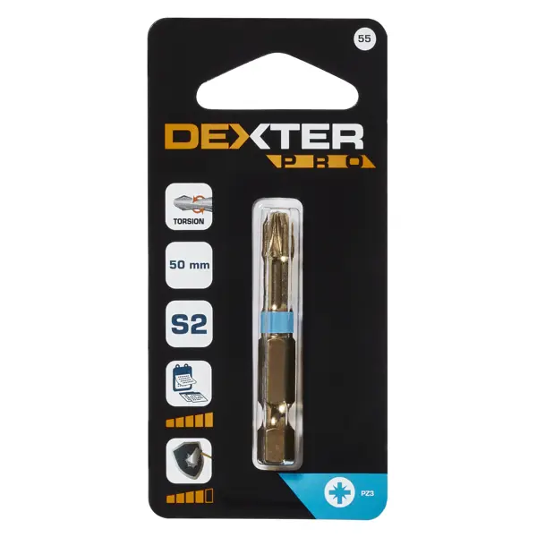 Бита крестовая Dexter к. Pro XM55DP-1 PZ3x50 мм