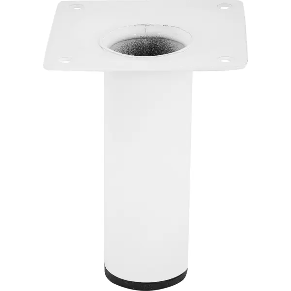 Ножка для мебели круглая ⌀30 мм высота 100 мм белая