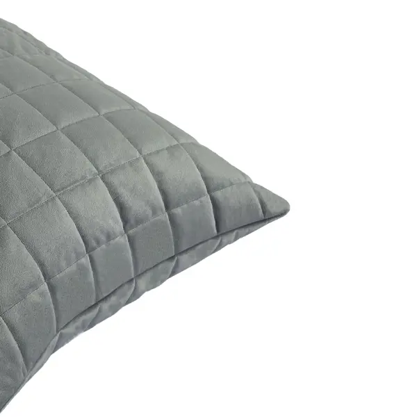 Подушка Inspire Etna 50x50 см велюр цвет графит