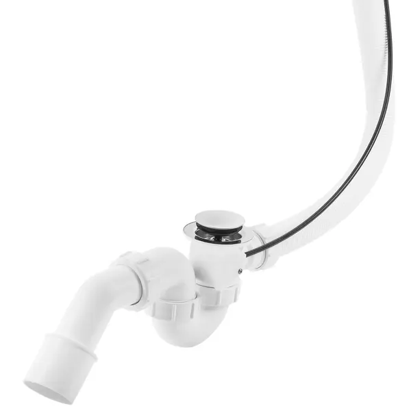 Сифон для ванны McAlpine полуавтомат металл хромированный MRB2CB-PB