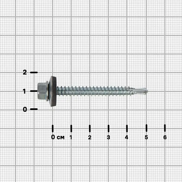 Саморезы кровельные по металлу DILWIS с пресс-шайбой со сверлом 5.5x51 мм 40 шт.