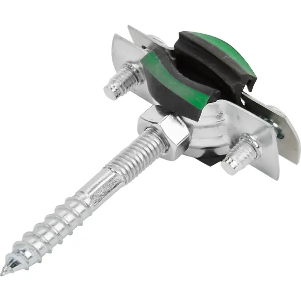 Хомут для труб Mayer 3/8" ø16-19 мм со шпилькой 8x60 и дюбелем гайка M8