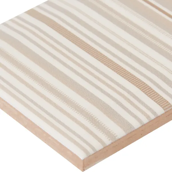 Декор настенный Kerama Marazzi Аккорд 8.5x28.5 см глянцевый цвет бежево-коричневый