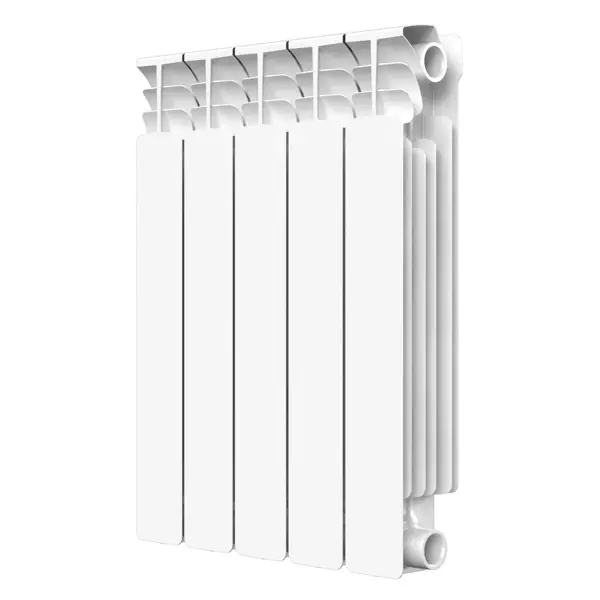 Радиатор секционный Equation Bimetal 500/100 5 секций боковое подключение биметалл белый