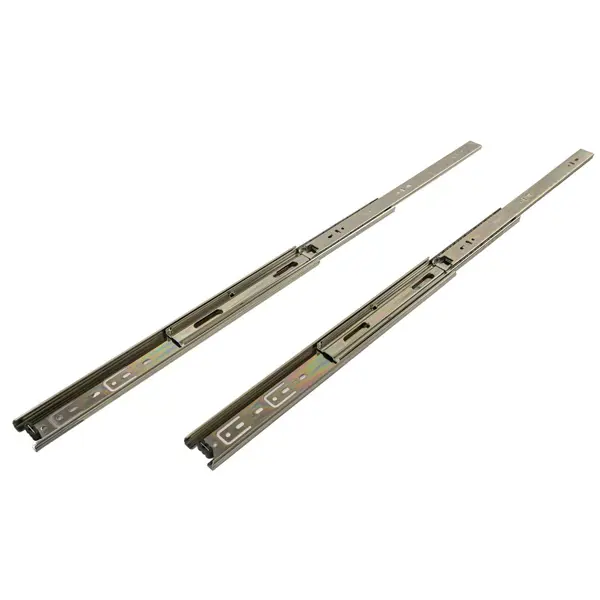 Мебельные направляющие 450x45 мм металл цвет никель 2 шт.