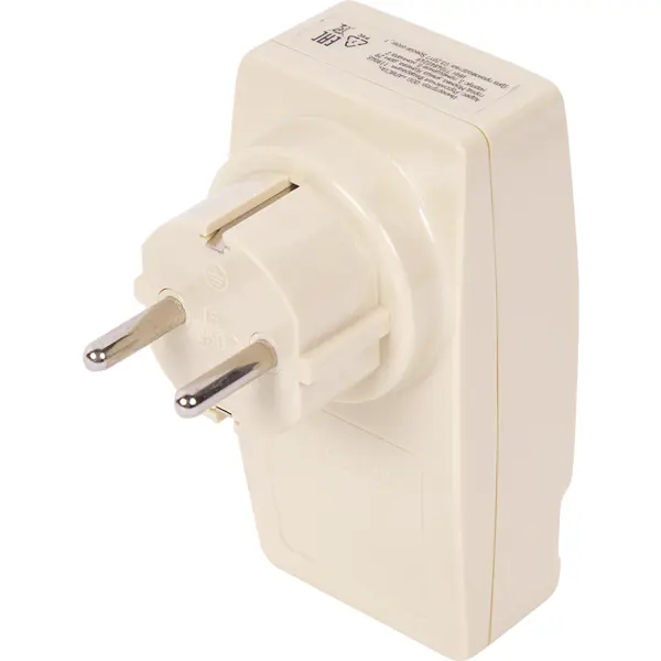 Разветвитель Эра SP-1e 1 розетка с заземлением 16 А 2 USB 2.1 А цвет бежевый
