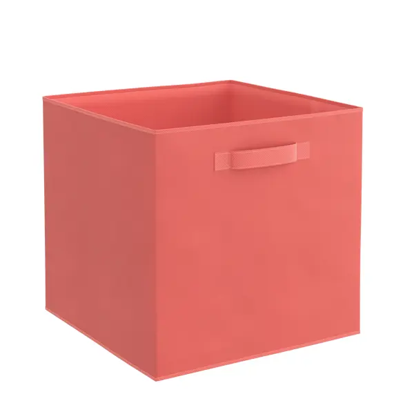 Короб Spaceo KUB Cocktail 31x31x31 см 29.7 л полиэстер цвет коралловый