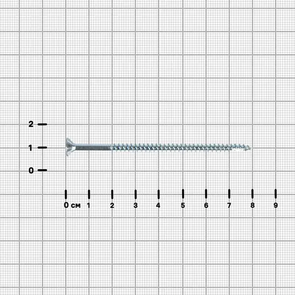 Саморезы универсальные DILWIS потайные острые оцинкованные 4x80 мм 60 шт.