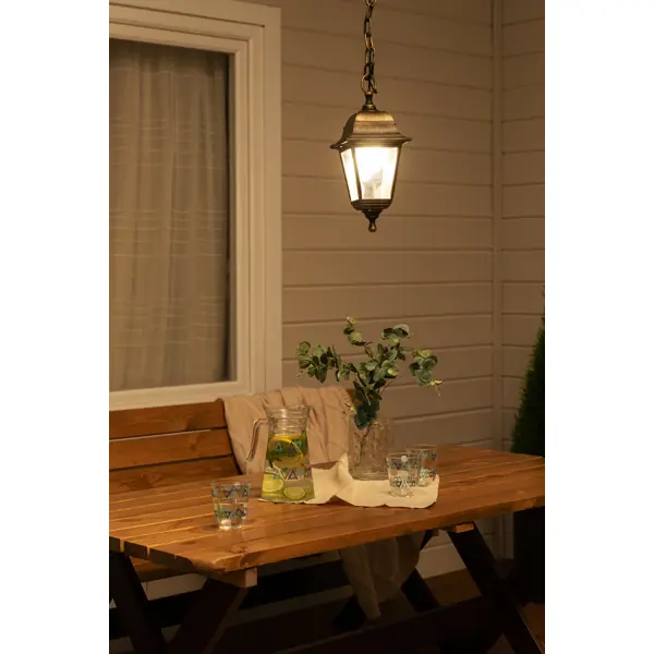 Светильник уличный подвесной TDM 1xE27x60 Вт IP44 пластик цвет бронза