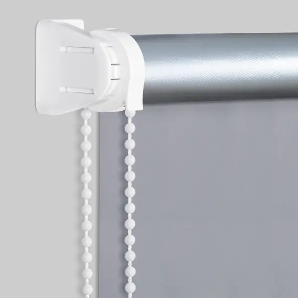 Штора рулонная блэкаут Silver 70x175 см серая