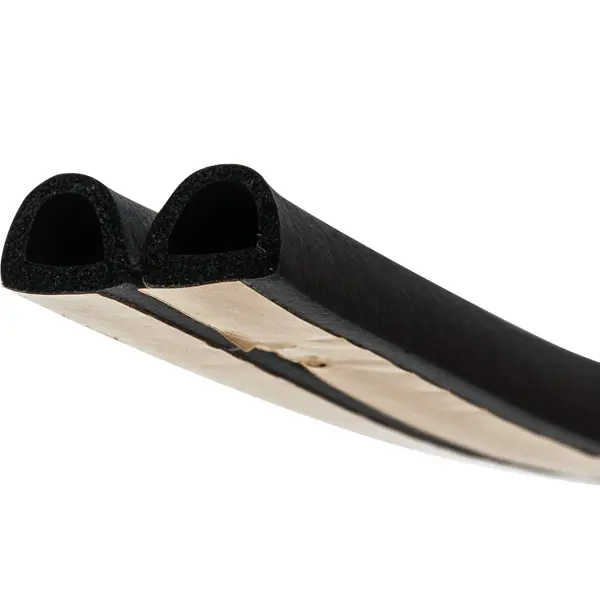 Уплотнитель для металлических дверей Axton D-профиль 7x9 мм 6 м цвет чёрный