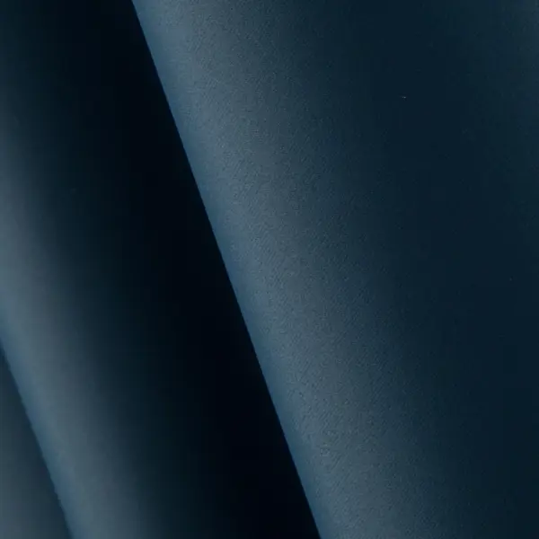 Штора на ленте со скрытыми петлями блэкаут Inspire Alycia 200x280 см цвет чёрно-синий Fjord 0