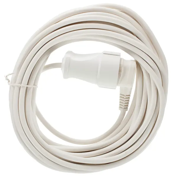 Удлинитель-шнур 1 розетка с заземлением 3x1.5 мм 10 м цвет белый
