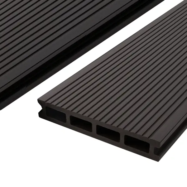 Террасная доска ДПК T-Decks цвет Венге 150x25x4000 мм двусторонняя вельвет/структура древесины 0.6 м²