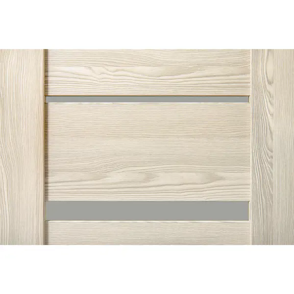 Дверь межкомнатная остекленная с замком и петлями в комплекте Верано 60x200 см ПВХ цвет ривьера крем