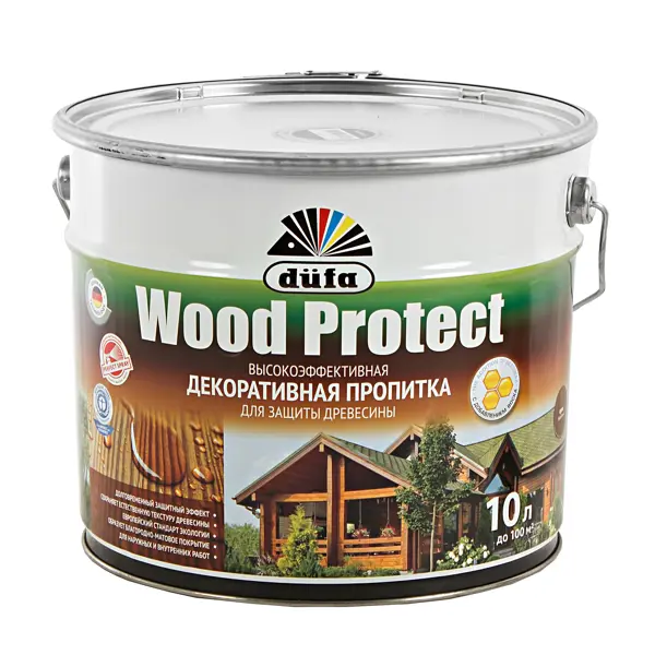 Антисептик Wood Protect цвет орех 10 л